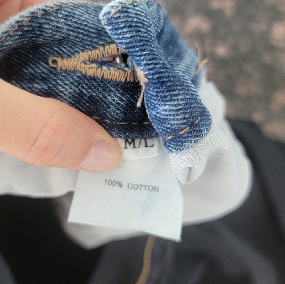 The Frankie Shop Hayla Contrast Denim Shorts - Picture 12 of 15